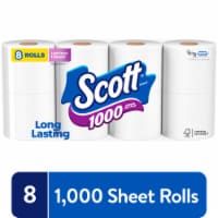 Scott 1000 Toilet Paper Regular Rolls 1 Ply Toilet Tissue
