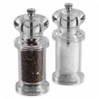Cole & Mason Plastic 505 Salt/Pepper Mill Set - Clear