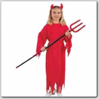 RG Costumes 19112-L Devil Girl Costume-No Horns - Size Child-Large