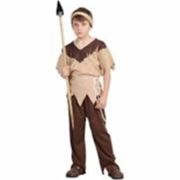 Rg Costumes 29042-S Child Native American Brave Costume - Taupe- Small