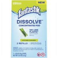 SC Johnson 108607 Fantastik Dissolve Concentrated Kitchen Cleaner Pod Refills - 2 Pack