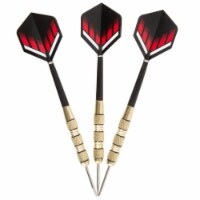 Unicorn D71807 Steel Tipped 100 Dart Set, Black, Red & White - Pack of 3
