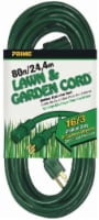 Prime® Wire and Cable Lawn and Garden Green Outdoor Extension Cord Perspective: Main