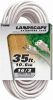 Prime® Patio and Deck Outdoor White Extension Cord