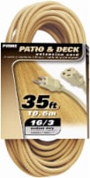 Prime Patio and Deck Outdoor Beige Extension Cord SJTW 16/3 Perspective: Main