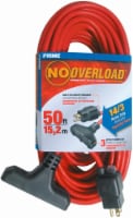 Prime No Overload Triple-Tap Circuit Breaker Extension Cord - SJTW 14/3 - 50 Foot Perspective: Main