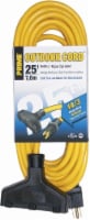 Prime Triple-Tap Outdoor Cord - Yellow Perspective: Main