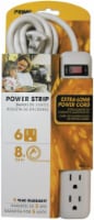 Prime® 6-Outlet White Power Strip