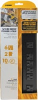 Prime 6-Outlet Metal Power Strip - Black