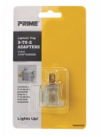 Prime® 3-to-2 Grounding Adapter with Primelight - Clear Perspective: Main