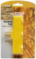 Prime 3-Outlet Indoor/Outdoor Power Adapter - Yellow