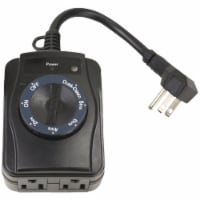 Prime® Outdoor Thumbdial Countdown Timer 2 Outlet Cord