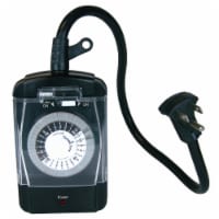 Prime 24-Hour Electromechanical Timer 2-Outlet Outdoor Extension Cord Perspective: Main