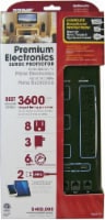 Prime® 8-Outlet Black Multimedia Surge Protector