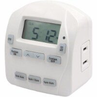 Prime EZ-Set 24-Hour Indoor Digital Timer - White