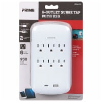 Prime® 6-Slot Outlet - White Perspective: Main