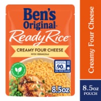 Ben's Original Ready Rice Creamy Four Cheese Flavored Rice, Easy Dinner Side, 8.5 oz Pouch Perspective: Main