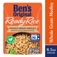 Ben's Original Ready Rice Whole Grain Medley Flavored Rice, Easy Dinner Side, 8.5 oz Pouch Perspective: Main