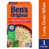 BEN'S ORIGINAL Converted Brand Enriched Long Grain White Rice, Parboiled Rice, 1 lb Box Perspective: Main