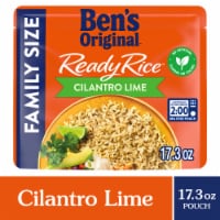 Ben's Original Ready Rice Cilantro Lime Flavored Family Size Rice, Easy Dinner Side, 17.3 oz Pouch Perspective: Main