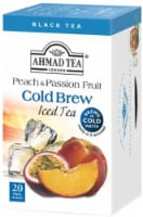 Ahmad Tea Peach and Passionfruit Iced Black Tea Cold Brew (Pack of 3)