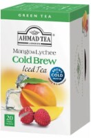 Ahmad Tea Mango and Lychee Iced Green Tea Cold Brew (Pack of 3)