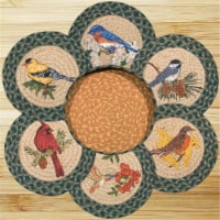 Earth Rugs 56-365SB Song Birds Trivets in a Basket