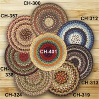 Earth Rugs 20-313 Mocha-Frappuccino Jute Chair Pad