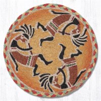 Capitol Importing 80-466K 10 x 10 in. Kokopelli Printed Round Swatch
