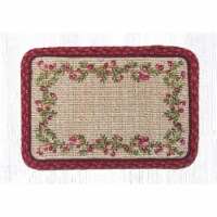 Capitol Importing 84-390C Cranberries Wicker Weave Table Accent Trivet, 9 x 9 in.