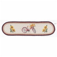 Capitol Importing 64-602RB 13 x 48 in. OP-602 Red Bicycle Oval Patch Runner