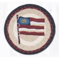 Capitol Importing 80-015PSF 10 x 10 in. MSPR-15 Primitive Star Flag Printed Round Trivet