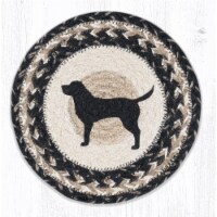 Capitol Importing 80-9-093BLS 10 x 10 in. MSPR-9-93 Black Lab Silhouette Printed Round Trivet