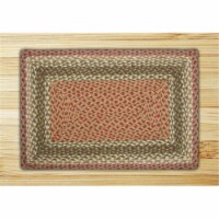 Earth Rugs 26-024 Olive-Burgundy-Gray Rectangle Rug