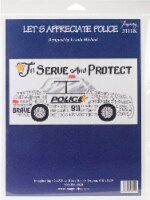 Imaginating Counted Cross Stitch Kit 12 X6 -Let's Appreciate Police (14 Count)