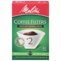 Melitta® #2 Super Premium Paper Cone Coffee Filters - White Perspective: Main