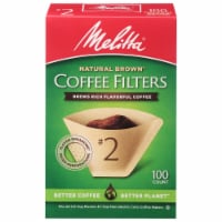 Melitta® #2 Super Premium Paper Cone Coffee Filters - Natural Brown