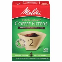 Melitta® #2 Super Premium Paper Cone Coffee Filters - Natural Brown