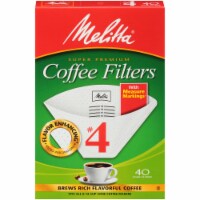 Melitta® #4 Cone Coffee Filters - White Perspective: Main