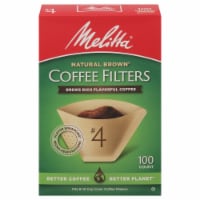 Melitta® #4 Cone Natural Brown Coffee Filters