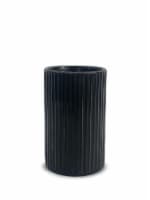 Splash Home Ceramic Tall Toothbrush Holder - Matte Black