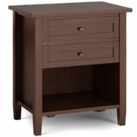 Warm Shaker Night Stand Russet Brown