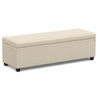 Simpli Home Avalon Extra Large Storage Ottoman Vegan Leather 54 Inch Bench With Hinged Lid Sa Extra Large Kroger