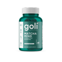 Goli® Matcha Mind 250mg Cognizin Cognitive Gummies Perspective: Main