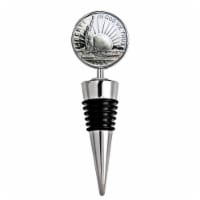 UPM Global 15207 4 x 1.3 in. Statue of Liberty Commemorative Half Dollar Coin Wine Stopper
