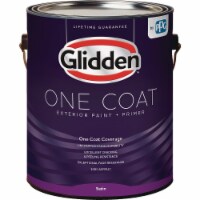 Glidden One Coat Exterior Paint + Primer Satin Ultra Deep Base 1 Gallon