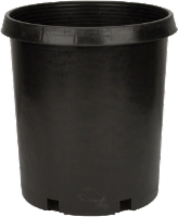 Akro-Mils® Nursery Container Black Planter Perspective: front