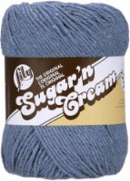 Lily Sugar'n Cream Yarn - Solids Super Size-Blue Jeans