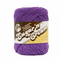 Lily Sugar'n Cream Yarn - Black Currant Perspective: Main