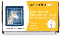 Caron Wonderart Latch Hook Kit 12 X12 -Unicorn